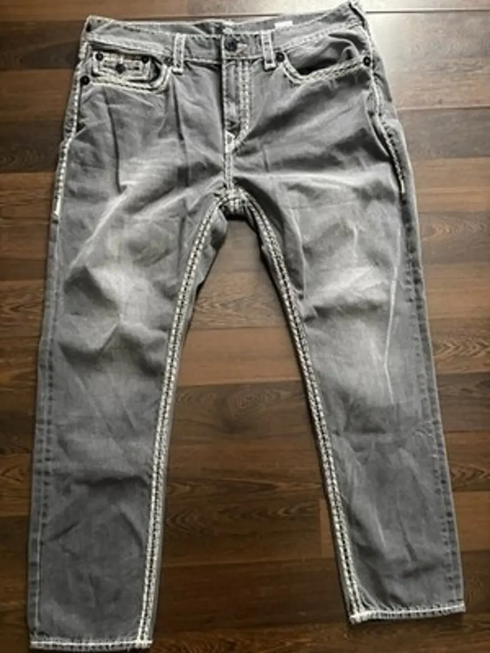 True Religion Men Rocco Relaxed Skinny Super QT Jeans 38